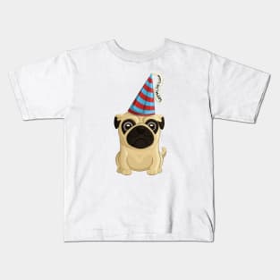 Birthday Pug Kids T-Shirt